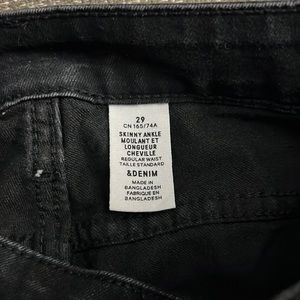 Black womens jeans size 29